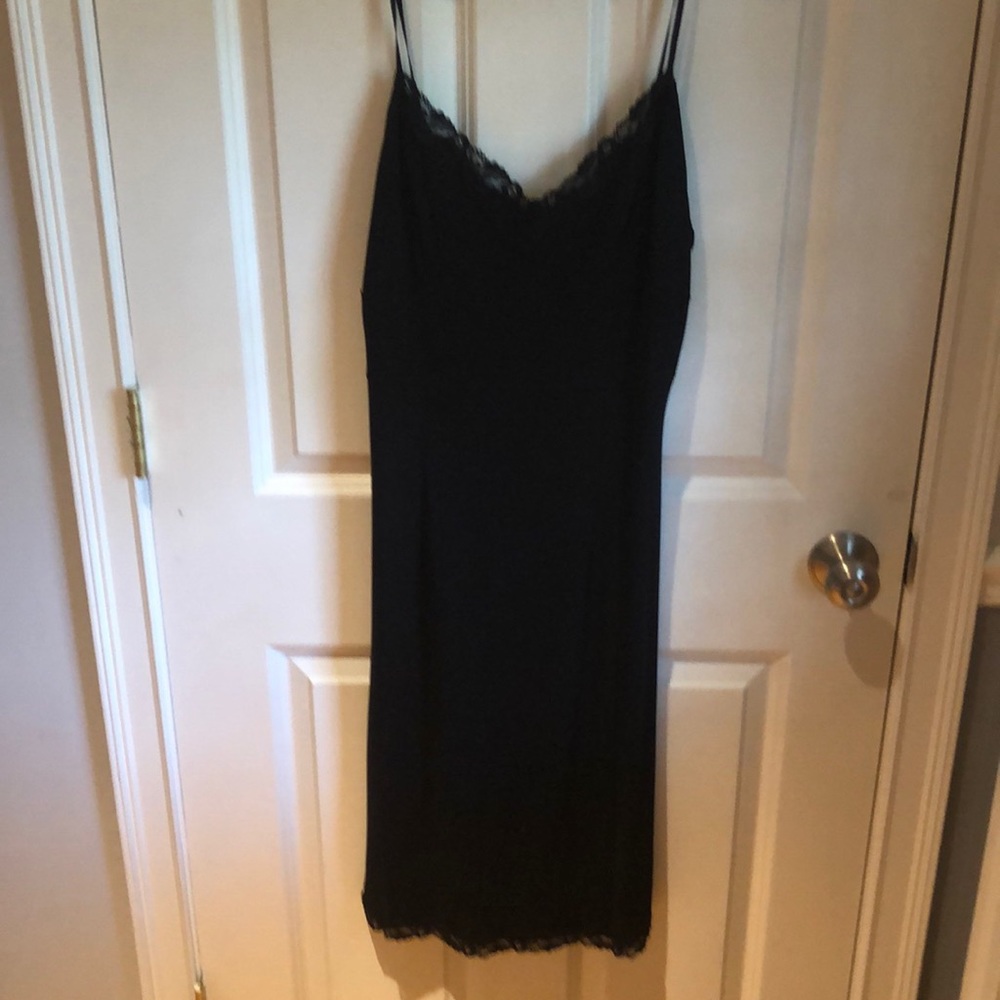 Black slip dress
